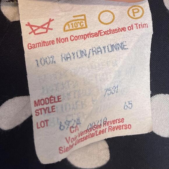 Vintage 1980s Joseph Ribkoff Polka Dot Dress Size S/M - Picture 8 of 9